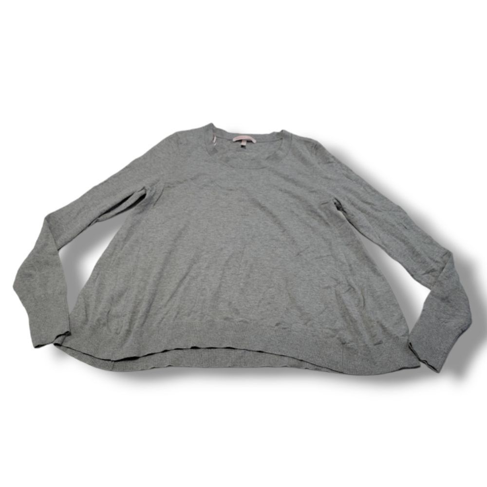 Victoria's Secret Sweater Size Small Cotton Viscose Cashmere Blend Sweater Gray